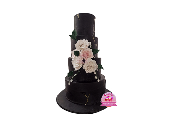 BLACK WEDDING CAKE